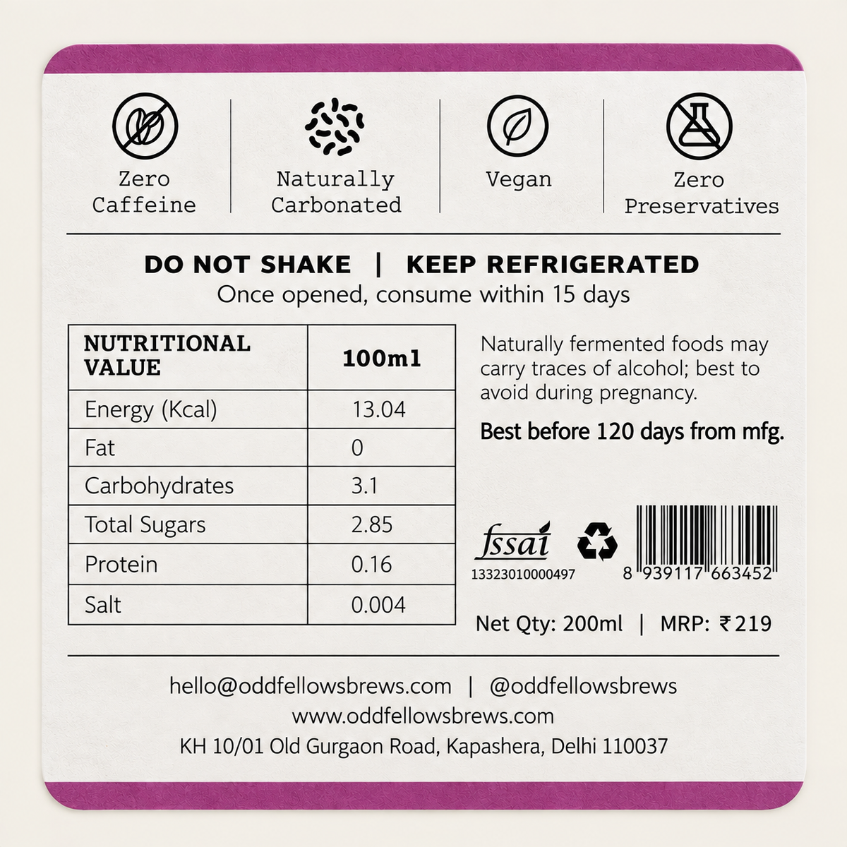 Mulberry Sangria Kefir